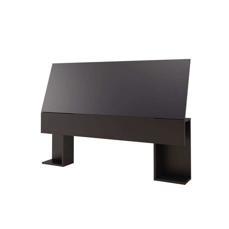 Nexera Avatar 3 Piece Bedroom Set, Bark Grey & Black