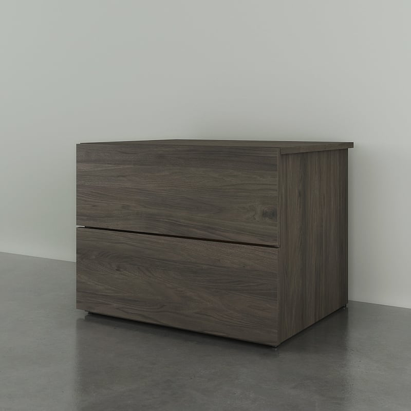 Nexera Avatar 3 Piece Bedroom Set, Bark Grey & Black