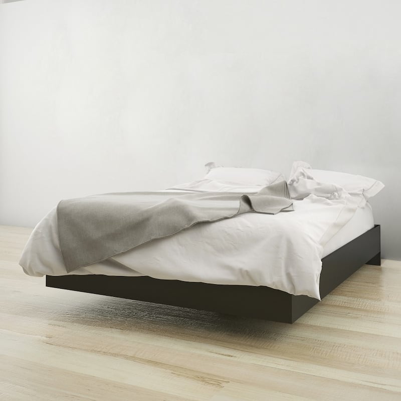Nexera Avatar 4 Piece Bedroom Set, Bark Grey & Black