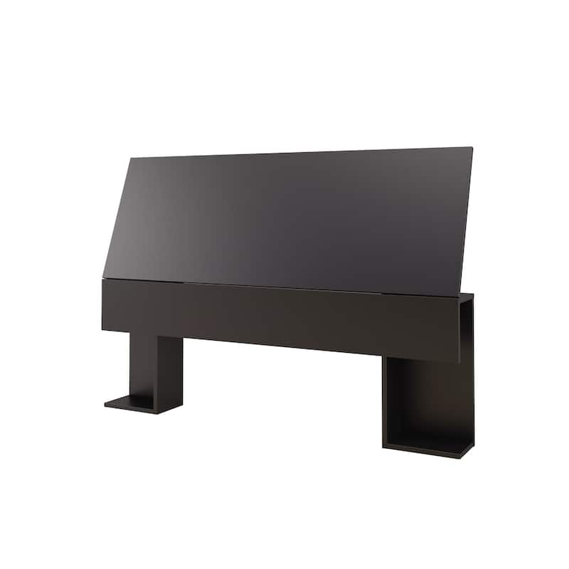 Nexera Avatar 4 Piece Bedroom Set, Bark Grey & Black