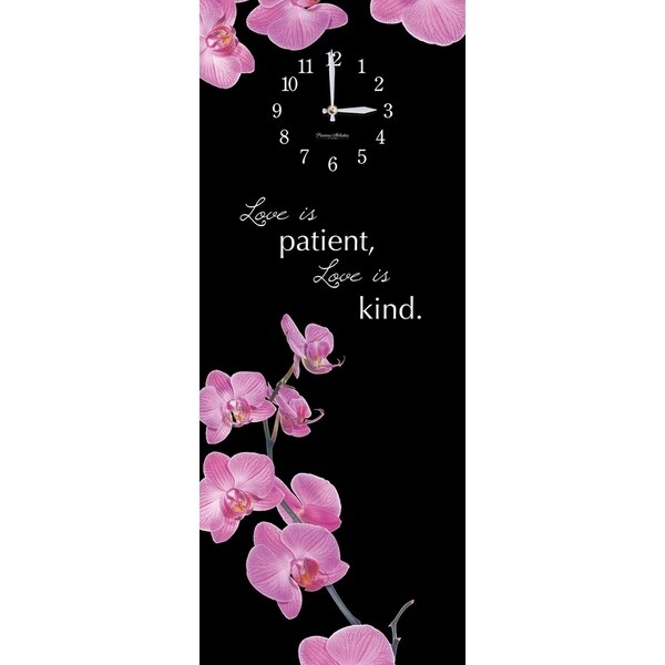 Precious Melodies Clock - Orchid with "Sweet Memories" Chimes