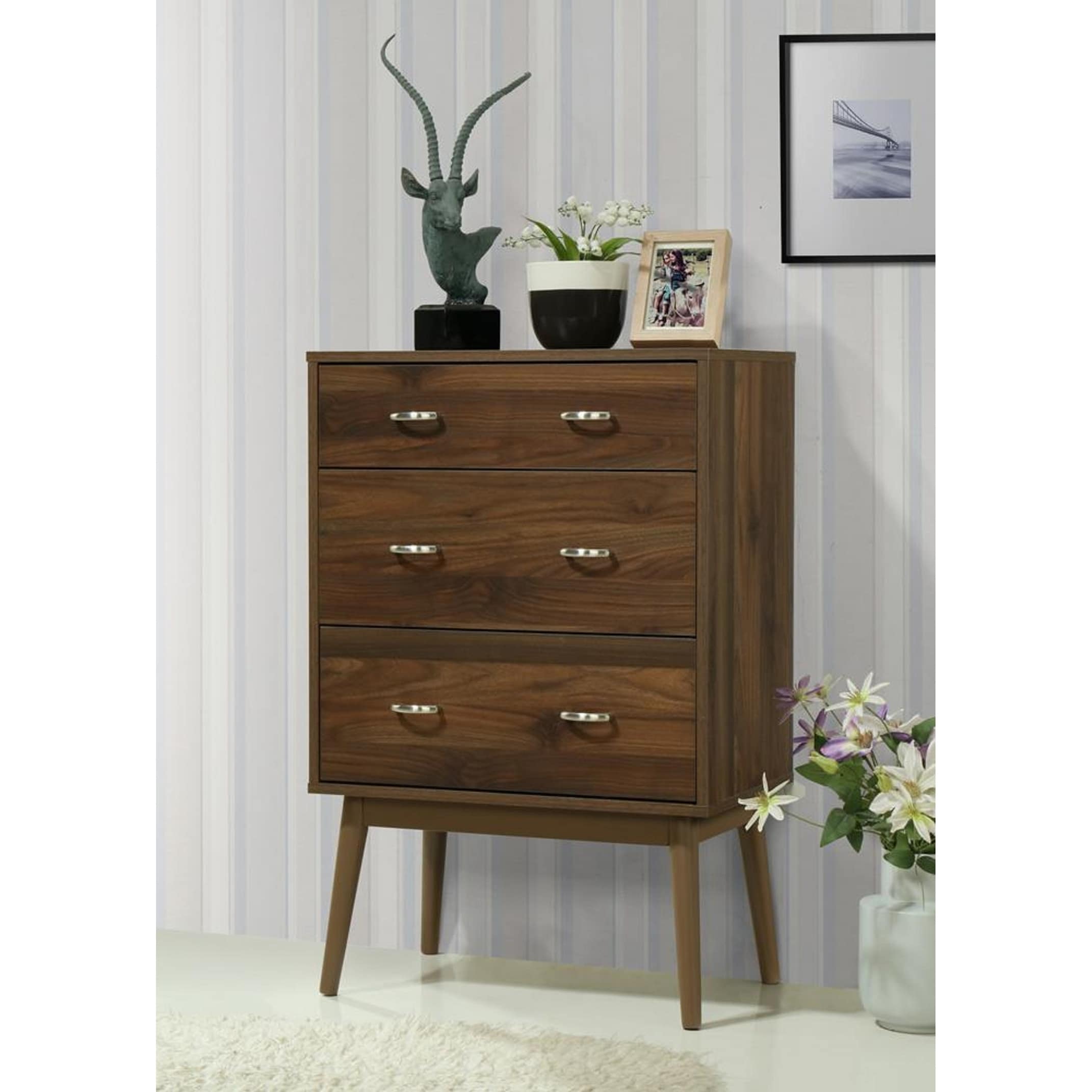 Shop Montage Midcentury 3 Drawer Chest Free Shipping Today