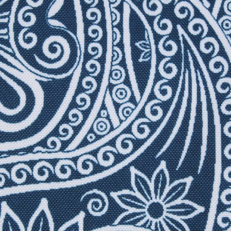 DII Blue Paisley Print Outdoor Placemat Set/6