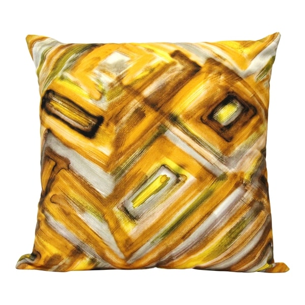 Stratton Home Decor Safari Abstract 18" Square Pillow