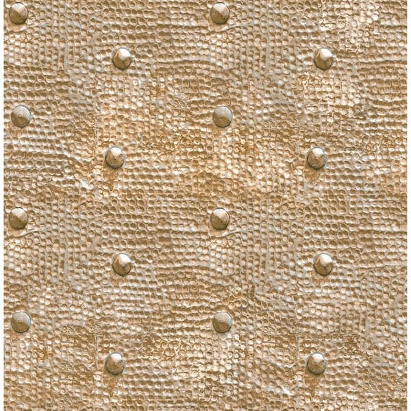 Ostrich Leather - Gold Wallcovering