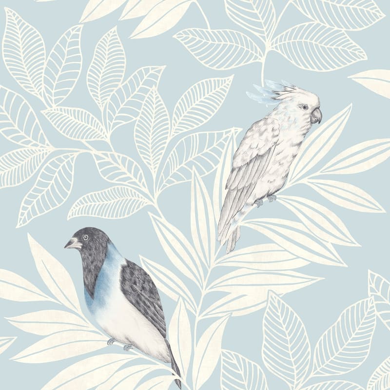 Matte Paradise Island Birds Wallpaper, 32.81 feet long X 20.5 inchs ...