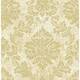 Glitter Leaf Damask Wallpaper, 32.81 feet long X 20.5 inchs Wide ...