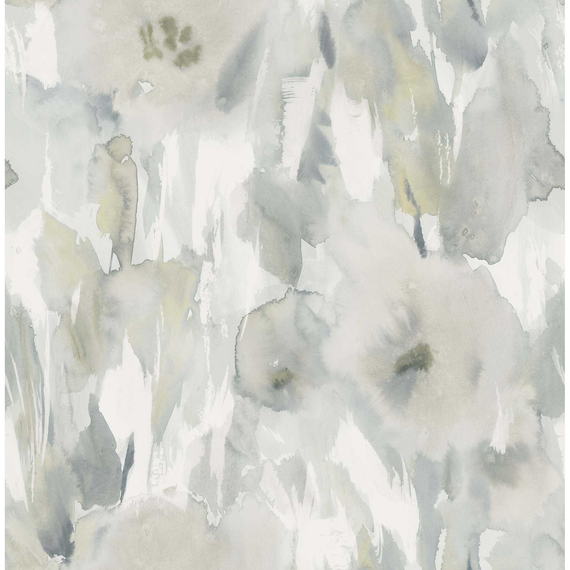 Satin Watercolor Floral Wallpaper, 32.81 feet long X 20.5 inchs Wide,  Cantaloupe, Gold, & Taupe