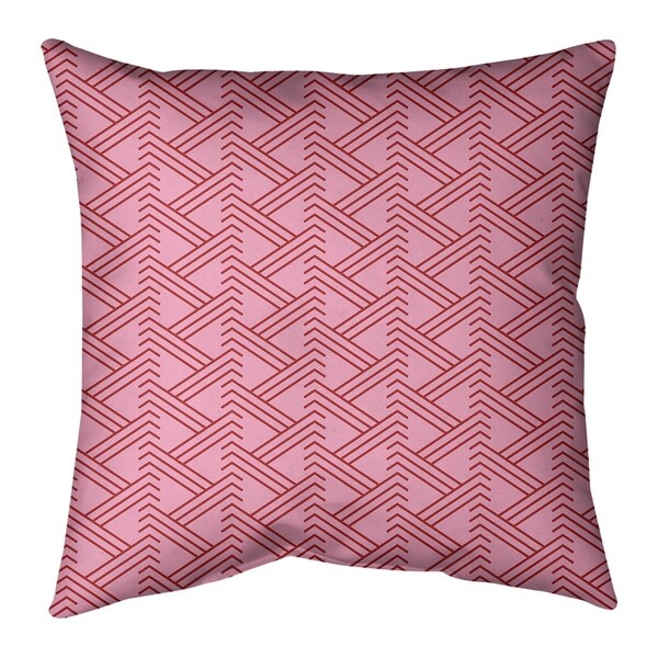 Festive Festive Zig Zag Pattern Pillow-Faux Linen
