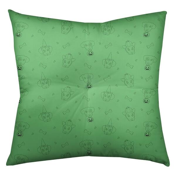 Halloween throw pillow cover, tufted accent pillow