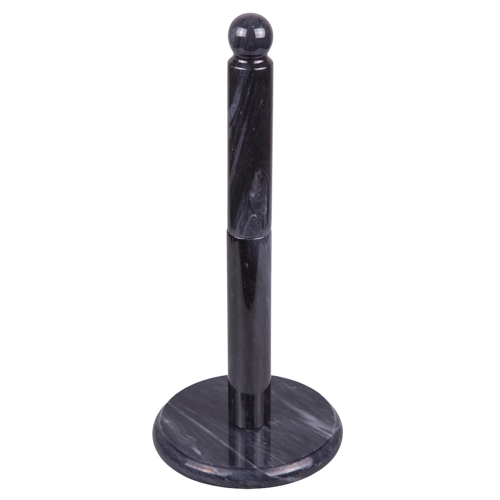 Creative Home Black Marble 12.5"H Upright Paper Towel Holder
