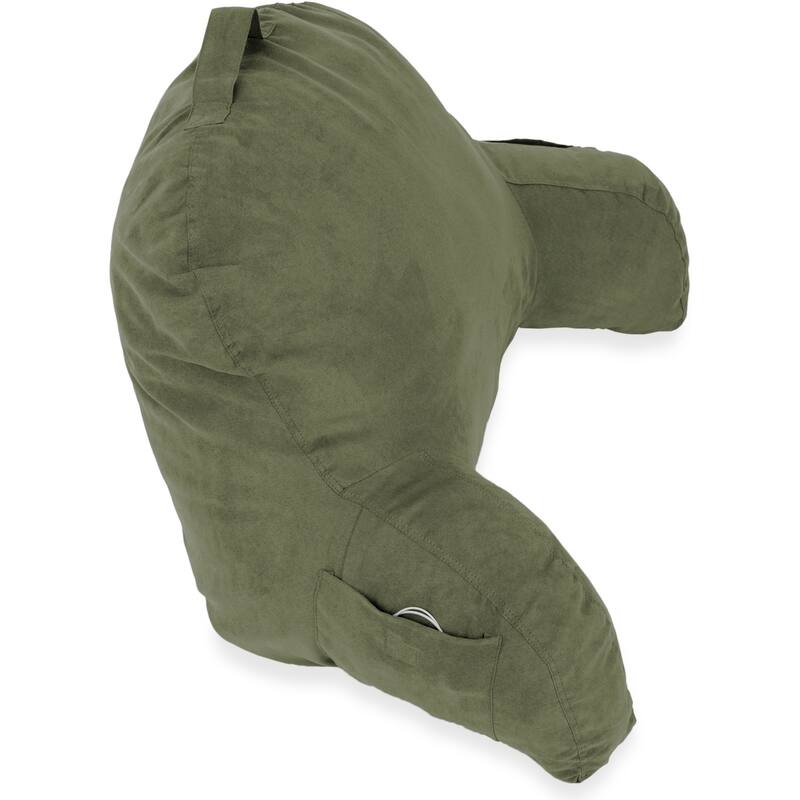 Microsuede Bed Rest - Reading and Bed Rest Lounger - Bed Pillow