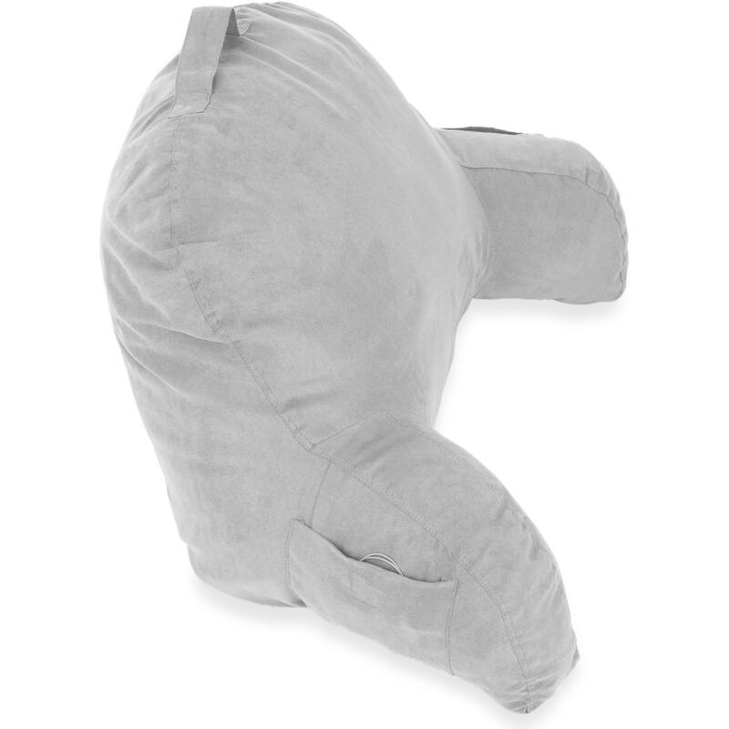 Microsuede Bed Rest - Reading and Bed Rest Lounger - Bed Pillow