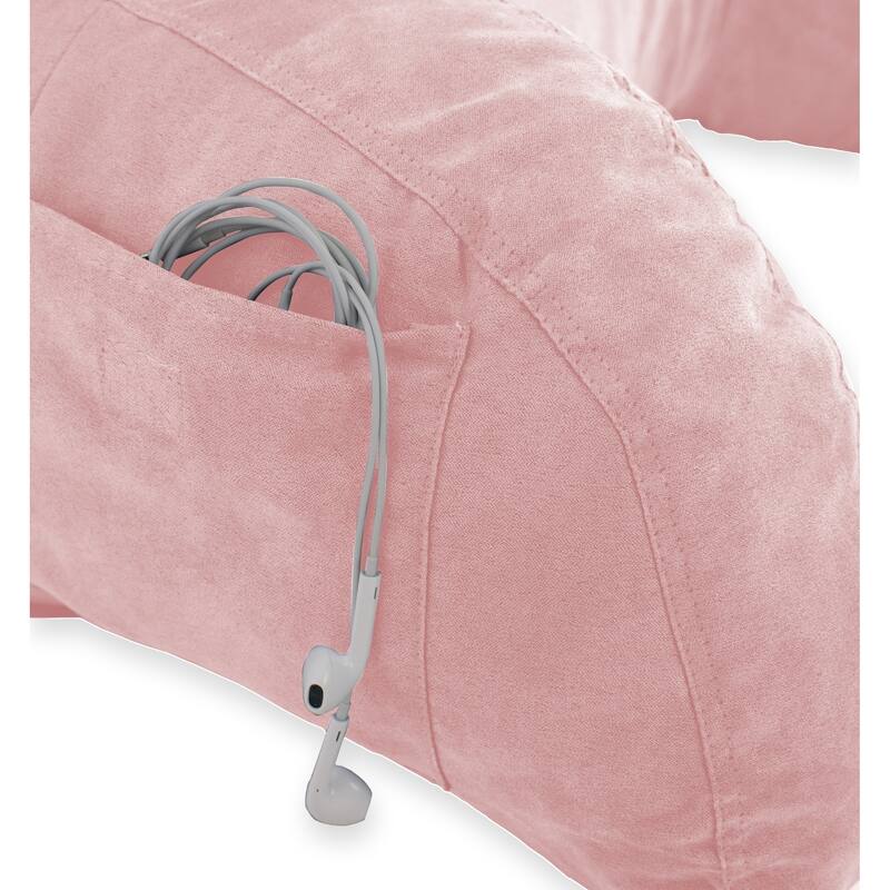 Microsuede Bed Rest - Reading and Bed Rest Lounger - Bed Pillow