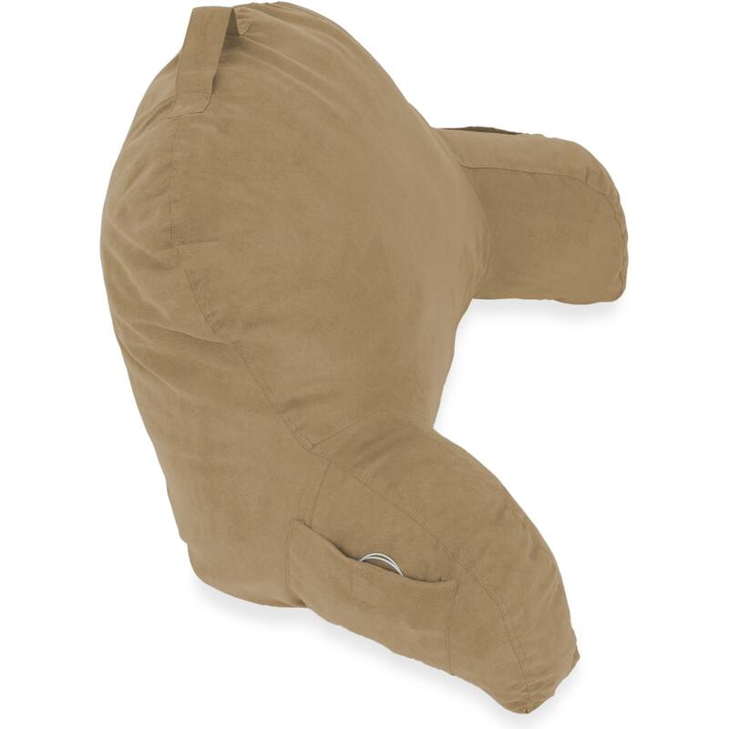 Microsuede Bed Rest - Reading and Bed Rest Lounger - Bed Pillow