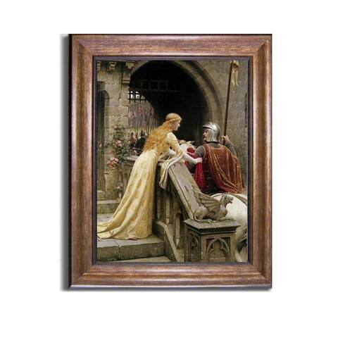 God Speed by Edmund Leighton Bronze-Gold Framed Canvas Art (26 in x 20 in Framed Size)