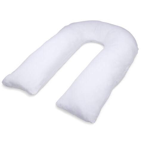 U-Shaped Body Pillow - Inspired Letter U-Shaped Design - Prenatal Pregnancy Pillow - Body Pillow, White - N/A