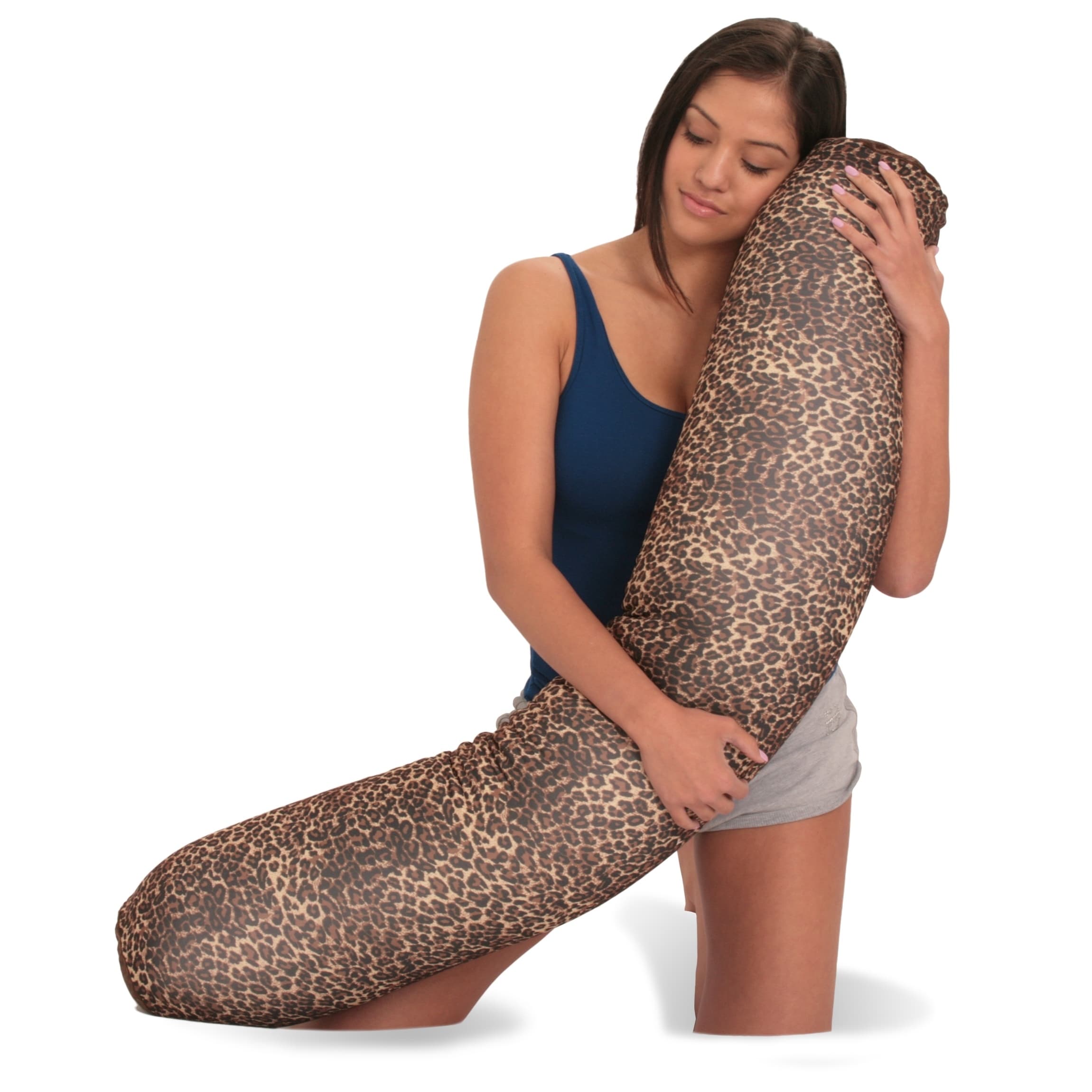 Leopard Microbead Neck Pillows Squishy Cylinder Bean Bag - Temu