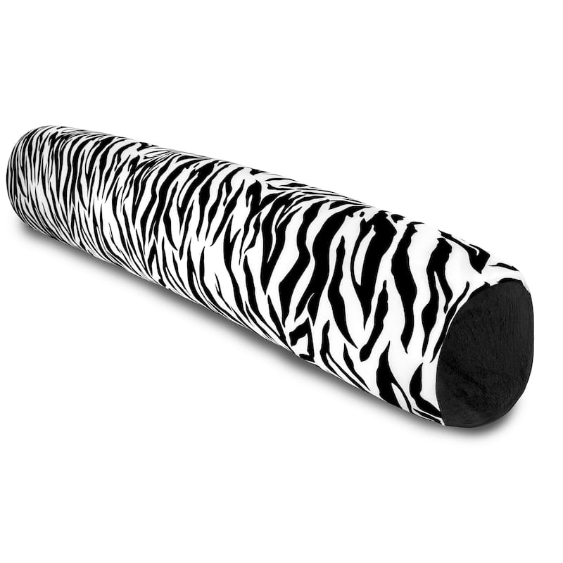 Mooshi Squishy Microbead Body Pillow - Hypoallergenic Bean Bag Pillow - Fun Bubbly Colors - Body Pillow - Wild Zebra