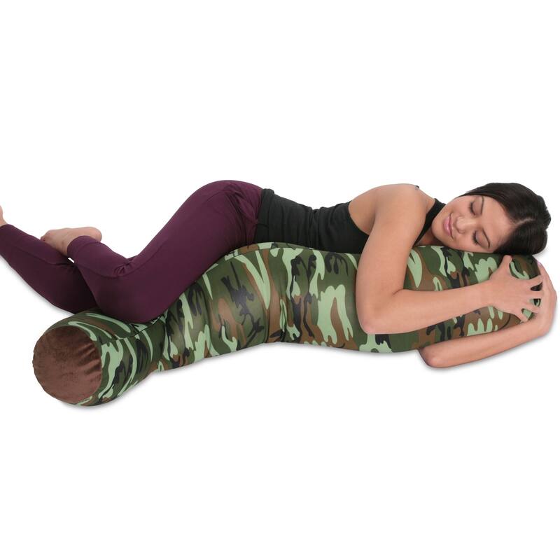 Mooshi Squishy Microbead Body Pillow - Hypoallergenic Bean Bag Pillow - Fun Bubbly Colors - Body Pillow