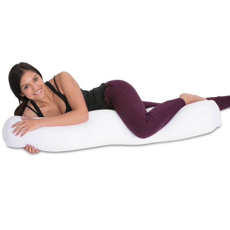Mooshi Squishy Microbead Body Pillow - Hypoallergenic Bean Bag Pillow - Fun Bubbly Colors - Body Pillow
