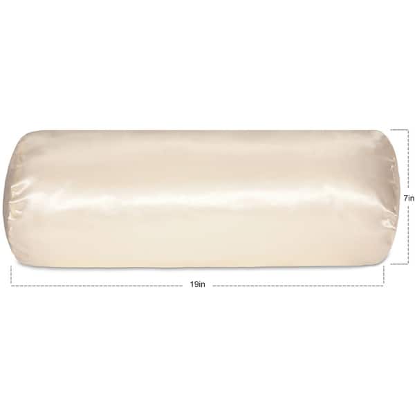 Porch & Den Schaltenbrand Silk Cervical Neck Roll Pillow SlipOn Cover