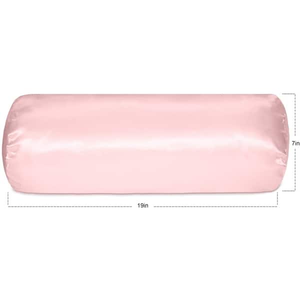 Shop Silk Satin Slip On Cover For Beauty Sleep Cervical Neck Roll