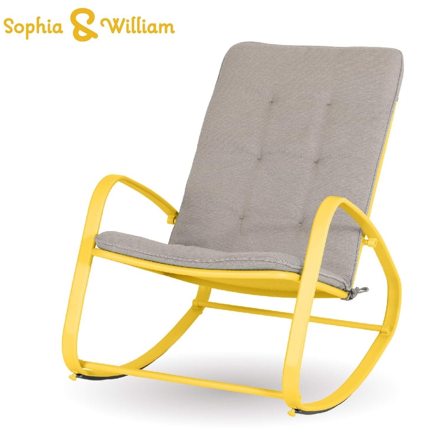 Shop Sophia And William Outdoor Patio Rocking Chair Padded Steel