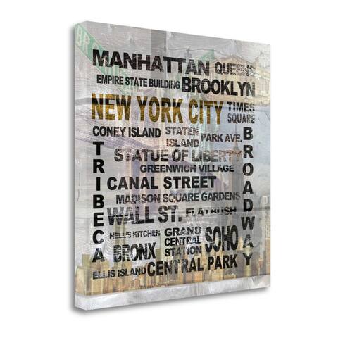 "New York City" By Alicia Soave, Fine Art Giclee Print on Gallery Wrap Canvas, Ready to Hang