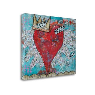 "Love Heart" By Denise Braun, Fine Art Giclee Print on Gallery Wrap Canvas, Ready to Hang