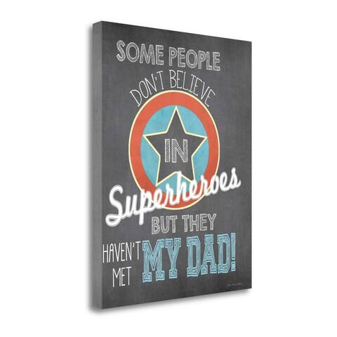 "Superhero Dad" By Jo Moulton, Fine Art Giclee Print on Gallery Wrap Canvas, Ready to Hang