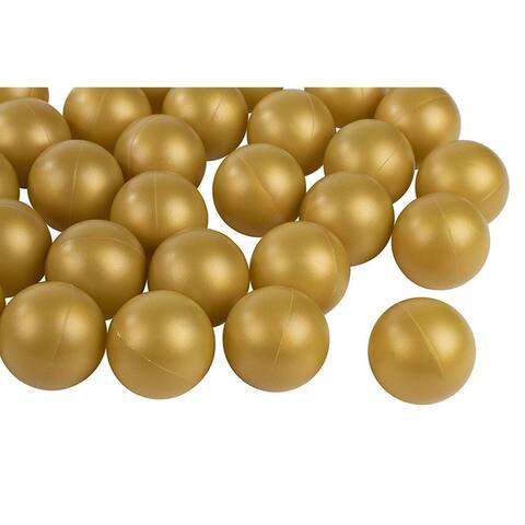 50-Pack Beer Pong Ball, Gold Champagne Ping Pong Balls, Drinking Games, 1.5"