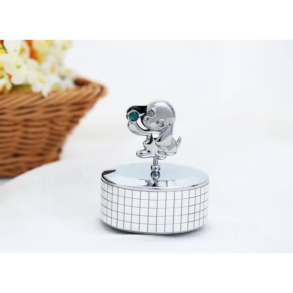 Matashi Home Decorative Tabletop Showpiece Chrome Plated Tabletop Showpiece Chrome Plated