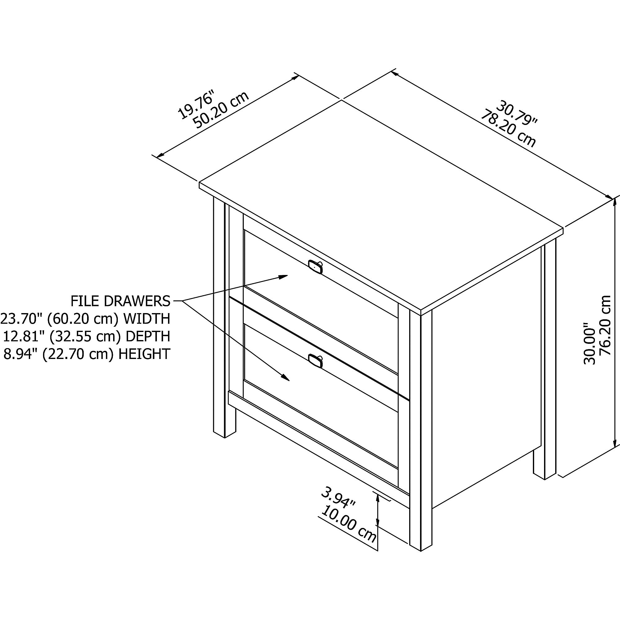 Shop Broadview 2 Drawer Lateral File Cabinet By Bush Furniture