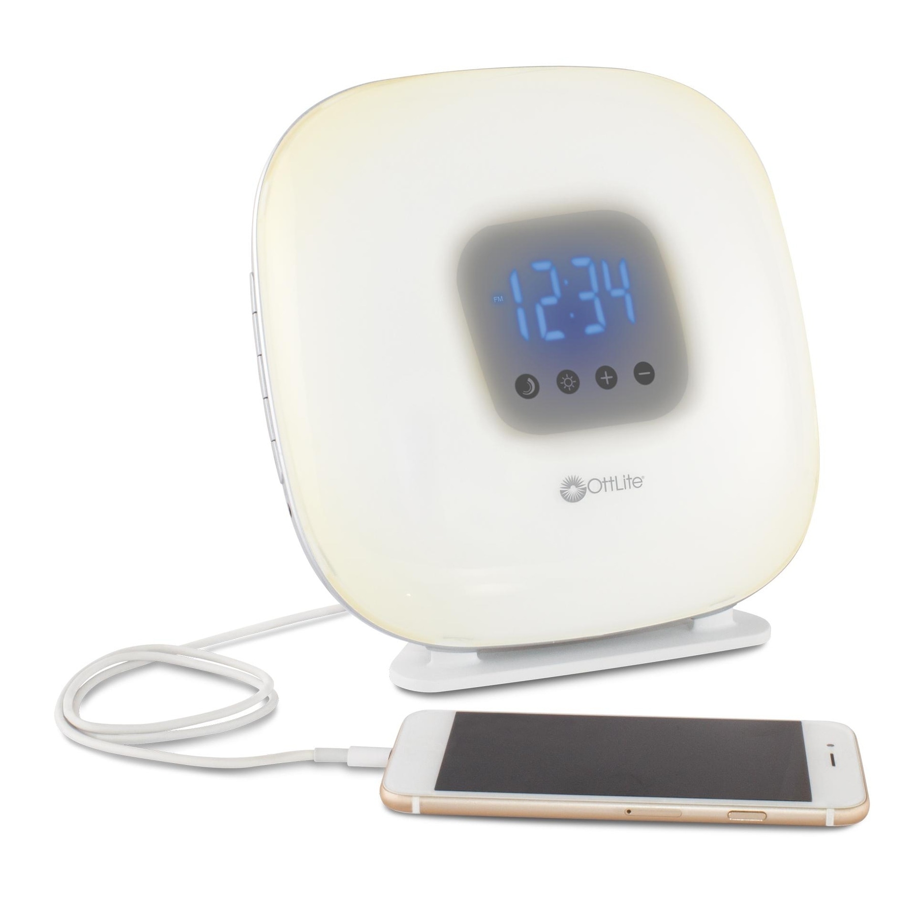 ottlite desk lamp with digital clock