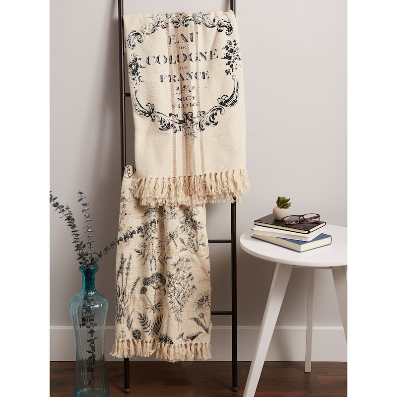 DII Botanical Printed Throw
