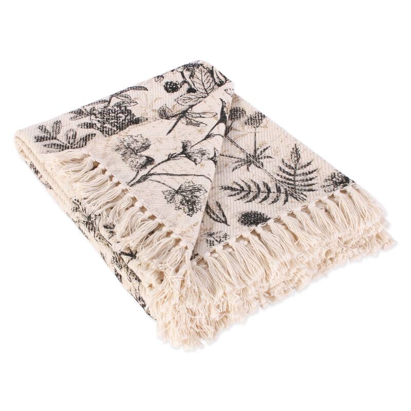 DII Botanical Printed Throw