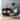 Black 2-door Mirrored Sunburst Accent Cabinet