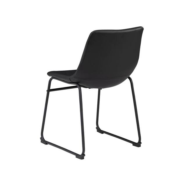 Porch & Den Reiser Black Upholstered Side Chair - Set of 2