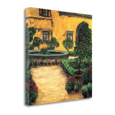 "Jardin Toscana" By Montserrat Masdeu, Fine Art Giclee Print on Gallery Wrap Canvas, Ready to Hang