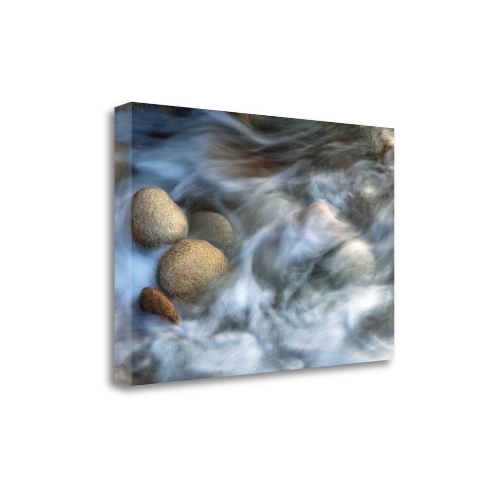 "Stones And Waves" By Xavier Ortega, Fine Art Giclee Print on Gallery Wrap Canvas, Ready to Hang