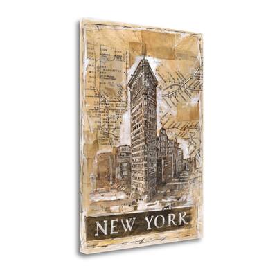 "New York" By Marta G. Wiley, Fine Art Giclee Print on Gallery Wrap Canvas, Ready to Hang