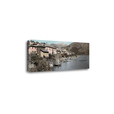 "Italian Lake Pano - 1" By Alan Blaustein, Giclee Print on Gallery Wrap Canvas