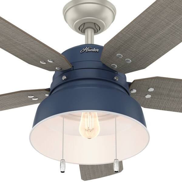 Shop Hunter 52 Mill Valley Indigo Blue Damp Ceiling Fan