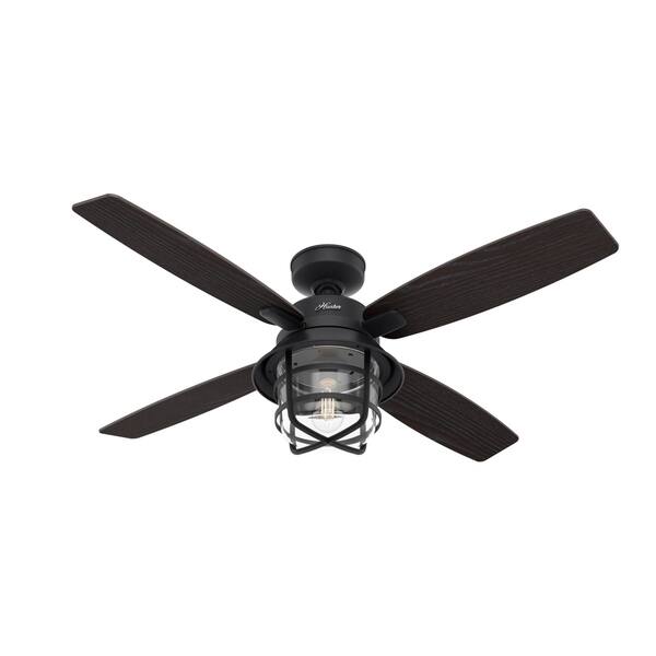 Shop Hunter 52 Port Royale Natural Iron Damp Ceiling Fan W Led