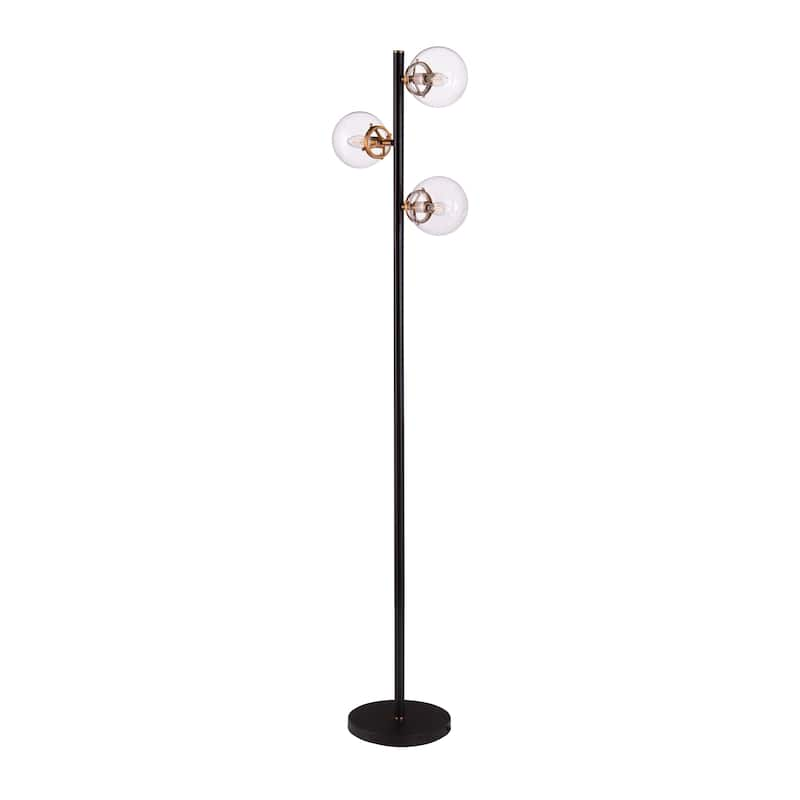 SEI Furniture Boltonly Contemporary 3-Light Globe Floor Lamp