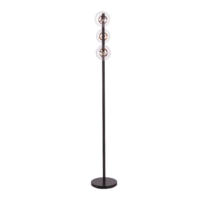 SEI Furniture Boltonly Contemporary 3-Light Globe Floor Lamp