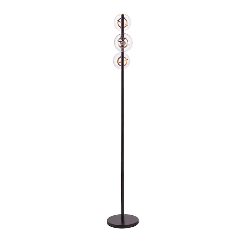 SEI Furniture Boltonly Contemporary 3-Light Globe Floor Lamp