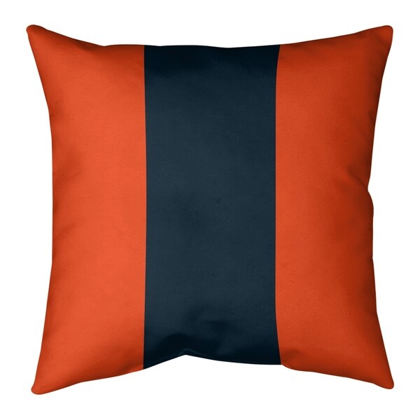 Chicago Chicago Throwback Football Stripes Pillow (w/Rmv Insert)-Spun Poly