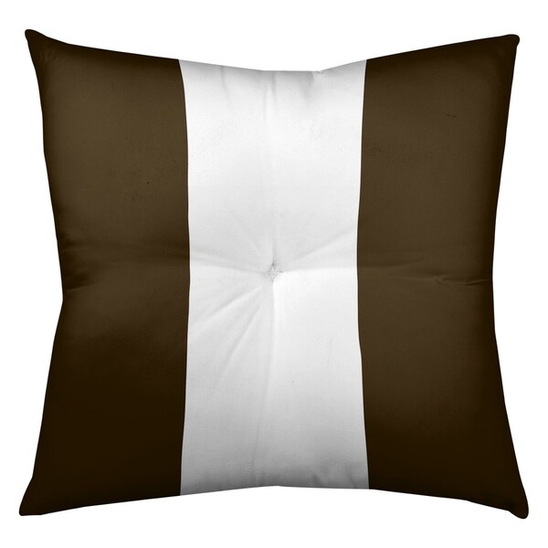 Cleveland Cleveland Football Stripes Floor Pillow - Square Tufted